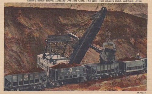 Giant electric shovel - electric, loading