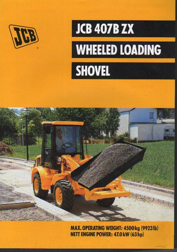 Jcb 407b wheeled - "407b, loading