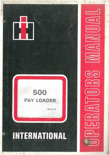 International 500 payloader - international,